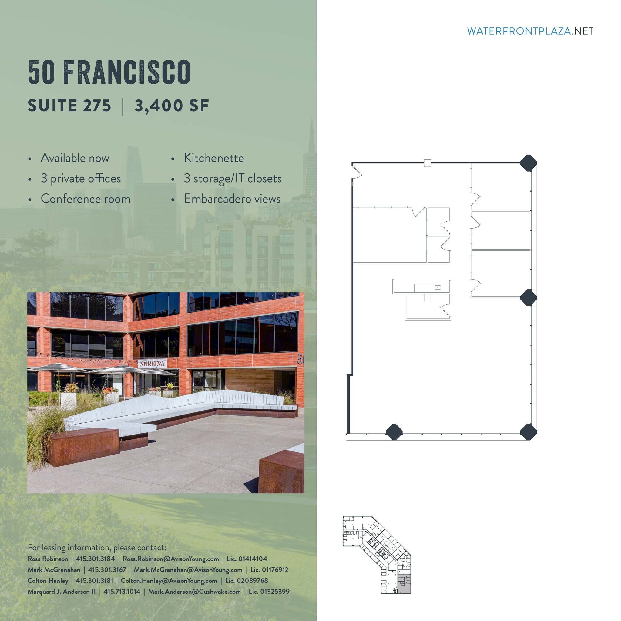 1700 Montgomery St, San Francisco, CA à louer Plan d’étage– Image 1 sur 1