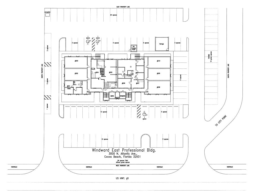 3000 N Atlantic Ave, Cocoa Beach, FL à louer Plan d’étage– Image 1 sur 7