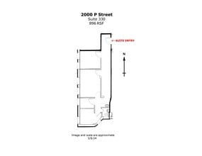 2000 P St NW, Washington, DC à louer Plan d’étage– Image 1 sur 8