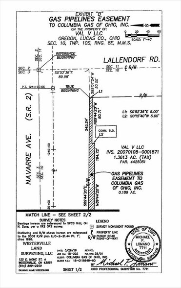 4180 Navarre Ave, Oregon, OH à vendre - Plan cadastral – Image 2 sur 4