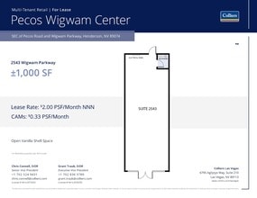 80 N Pecos Rd, Henderson, NV à louer Plan d’étage– Image 1 sur 1