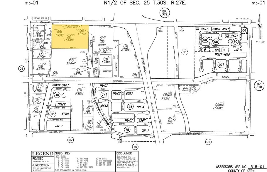3001 Panama Ln, Bakersfield, CA à louer - Plan cadastral – Image 3 sur 3
