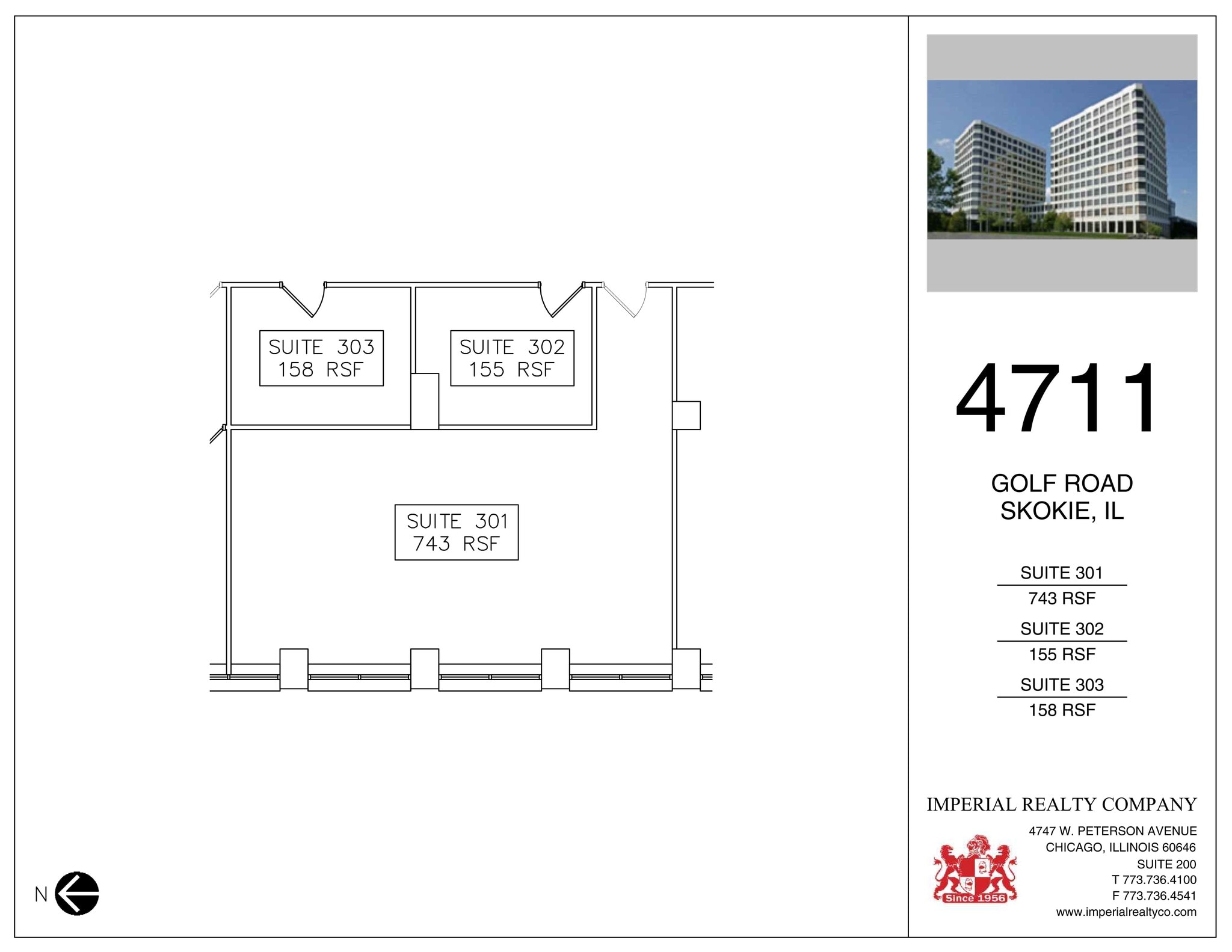 4709-4711 Golf Rd, Skokie, IL à louer Plan de site– Image 1 sur 1