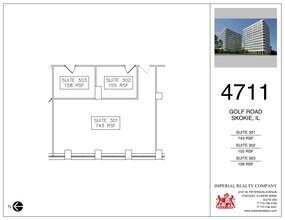 4709-4711 Golf Rd, Skokie, IL à louer Plan de site– Image 1 sur 1