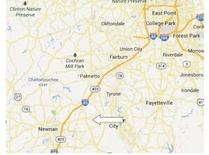 Francis Way, Sharpsburg, GA - VUE AÉRIENNE  vue de carte - Image1
