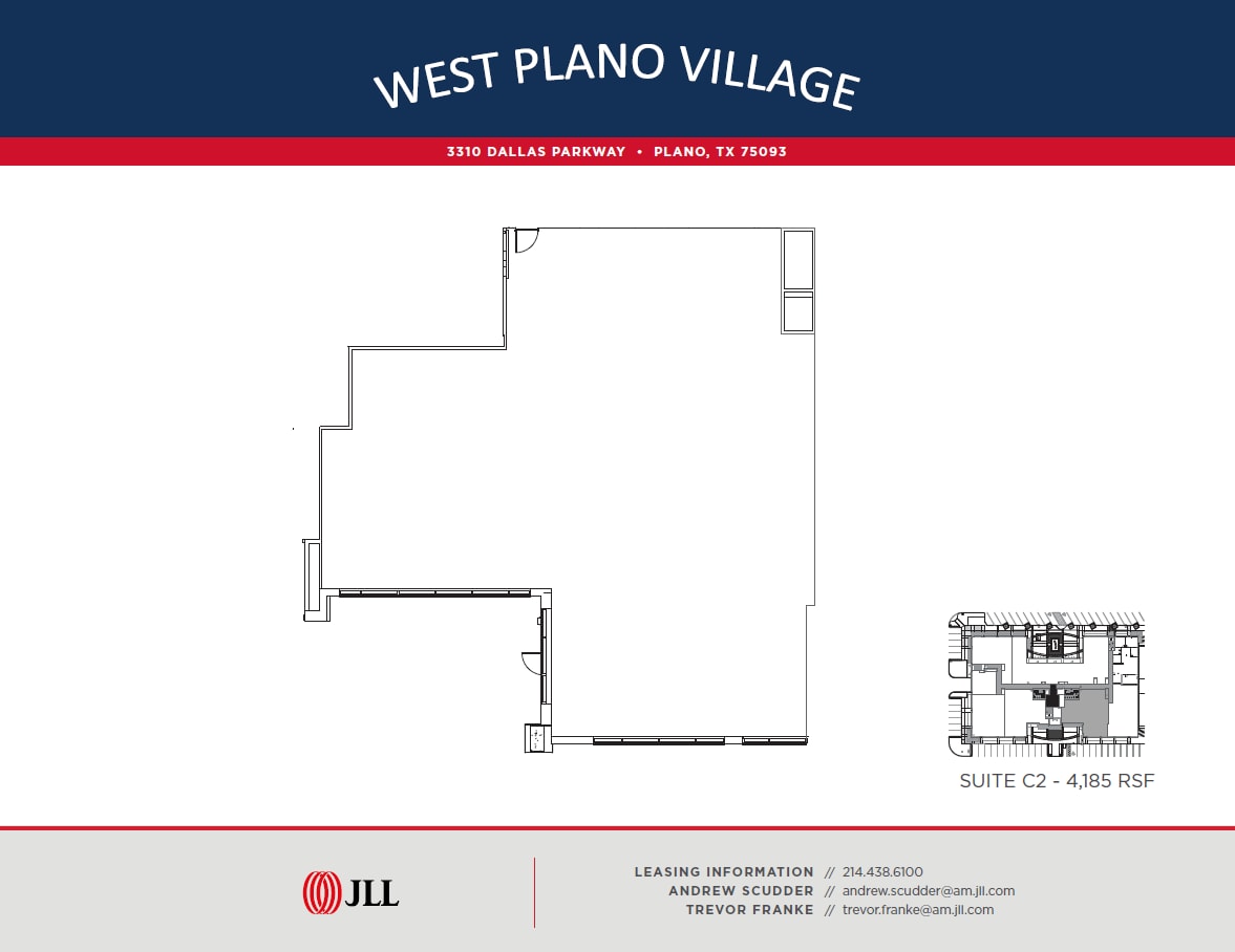 3310 Dallas Pkwy, Plano, TX à louer Plan d’étage– Image 1 sur 2