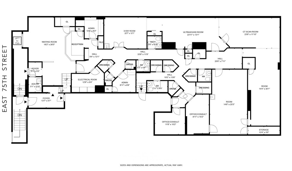 3 E 75th St, New York, NY à louer - Plan d’étage – Image 2 sur 11