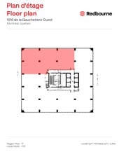 1010 Rue De La Gauchetière O, Montréal, QC à louer Plan d’étage– Image 1 sur 1