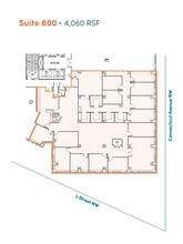 1100 Connecticut Ave NW, Washington, DC à louer Plan d’étage– Image 2 sur 2