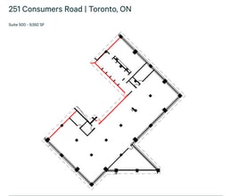 245 Consumers Rd, Toronto, ON à louer Plan d’étage– Image 1 sur 1