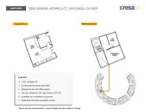 3550 General Atomics Ct, San Diego, CA à louer Plan d’étage– Image 1 sur 1