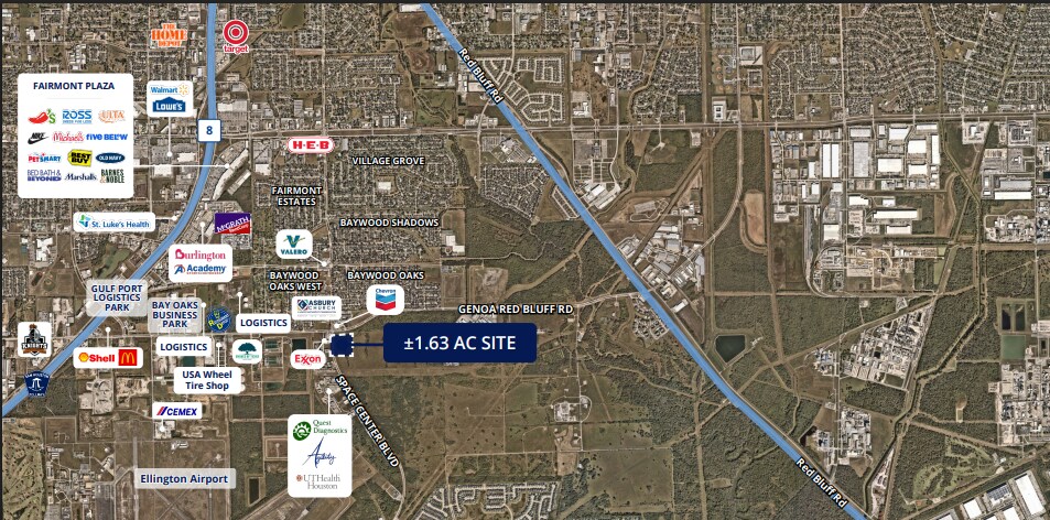 SEC Genoa Red Bluff & Space Center Blvd, Houston, TX à vendre - Aérien – Image 2 sur 2