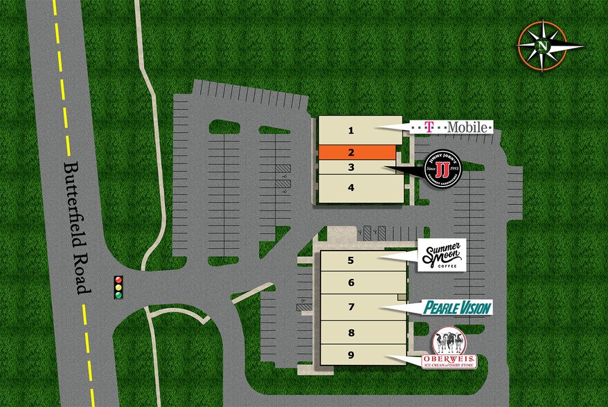 801-811 Butterfield Rd, Wheaton, IL à louer - Photo de l’immeuble – Image 2 sur 2