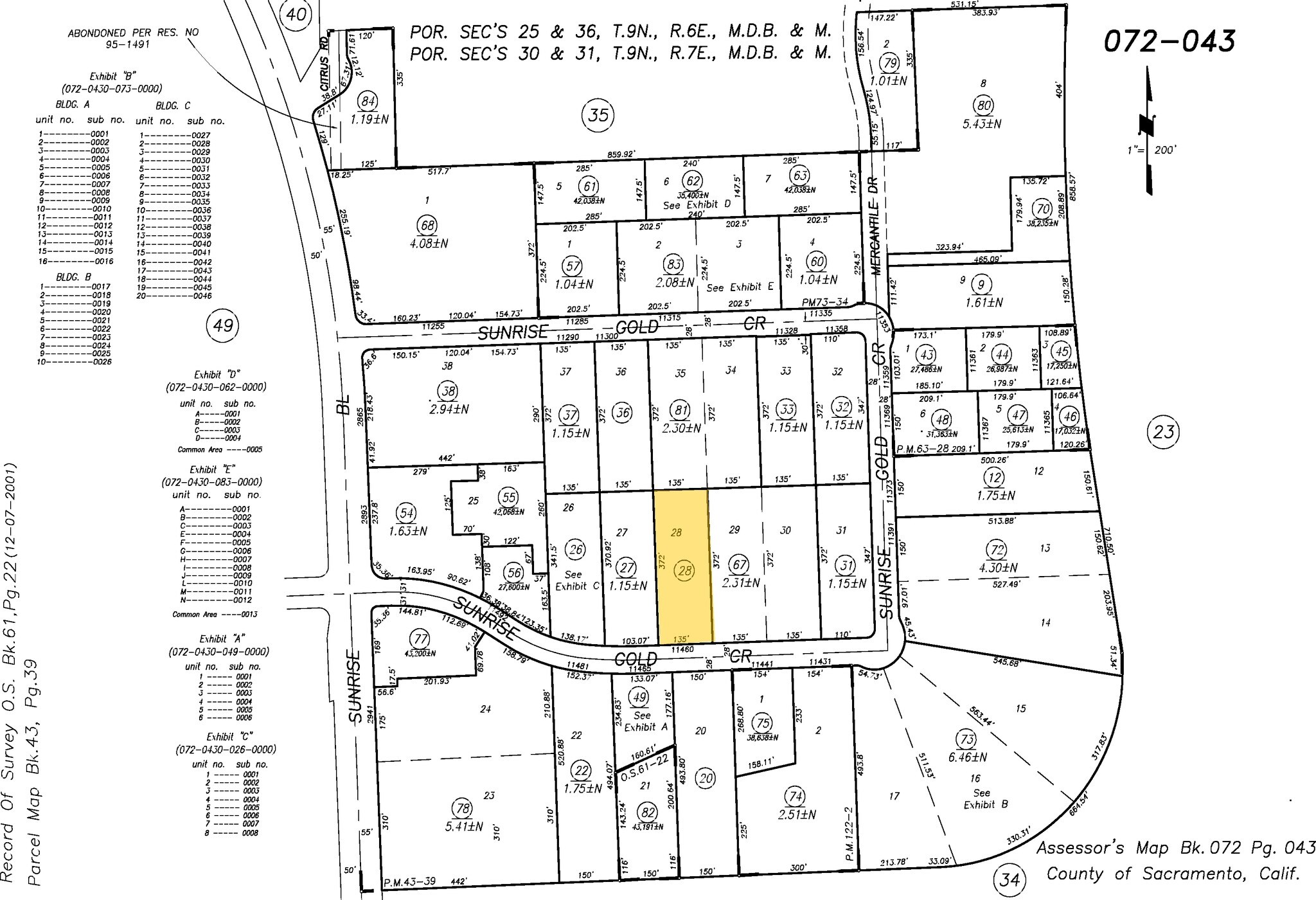 11460 Sunrise Gold Cir, Rancho Cordova, CA à louer Plan cadastral– Image 1 sur 2