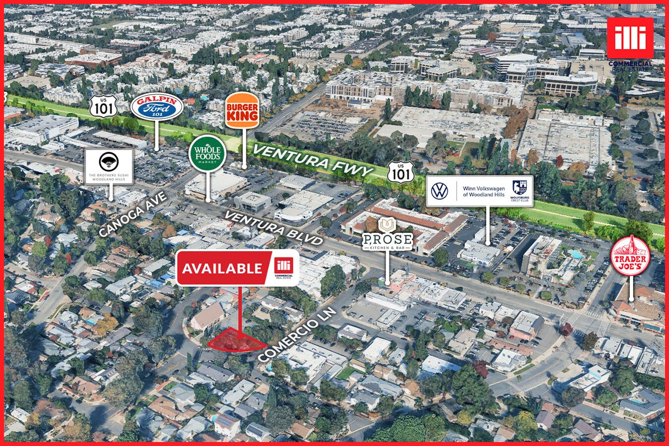 5301-5307 Comercio Ln, Woodland Hills, CA à louer Photo de l’immeuble– Image 1 sur 9