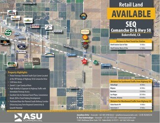 Plus de détails pour SEC of Highway 58 & Comanche Dr, Bakersfield, CA - Terrain à vendre