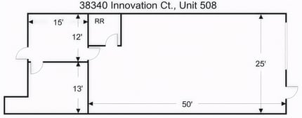38340 Innovation Ct, Murrieta, CA à louer Plan d’étage– Image 2 sur 8