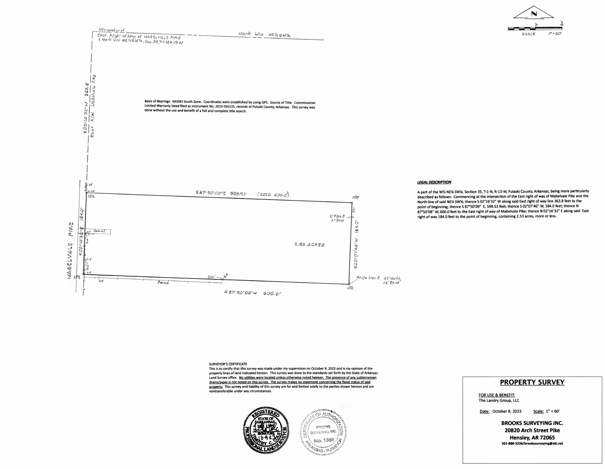 8503 Mabelvale Pike, Little Rock, AR à vendre Plan cadastral– Image 1 sur 3