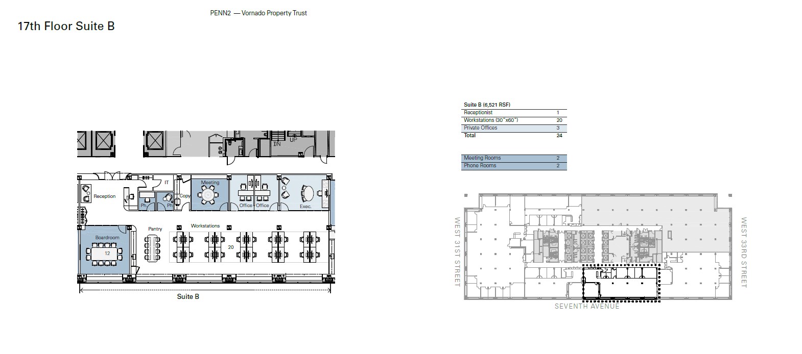PENN 2, New York, NY à louer Plan d’étage– Image 1 sur 10