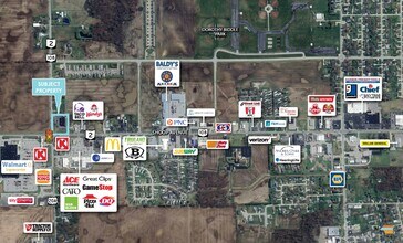 1496 N Shoop Ave, Wauseon, OH - VUE AÉRIENNE  vue de carte