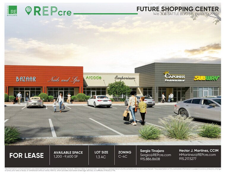 1416 Joe Battle Blvd, El Paso, TX à louer - Photo de l’immeuble – Image 1 sur 4