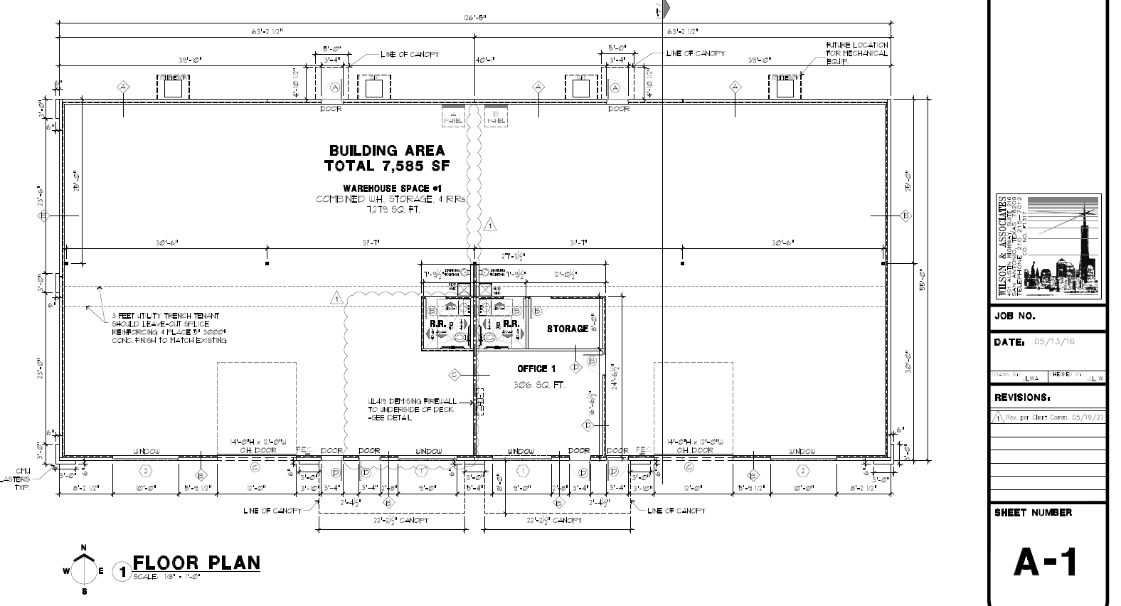 809 W Stephens St, Arlington, TX à louer Plan d’étage type– Image 1 sur 1