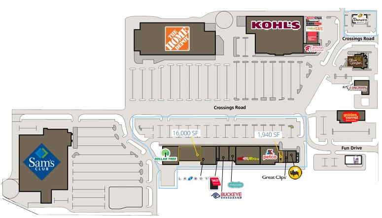 712-814 Crossings Rd, Sandusky, OH à louer - Plan de site – Image 2 sur 10