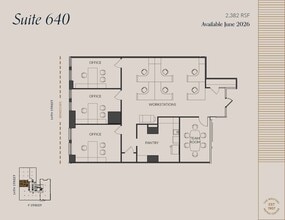 607 14th St NW, Washington, DC à louer Plan d’étage– Image 1 sur 1