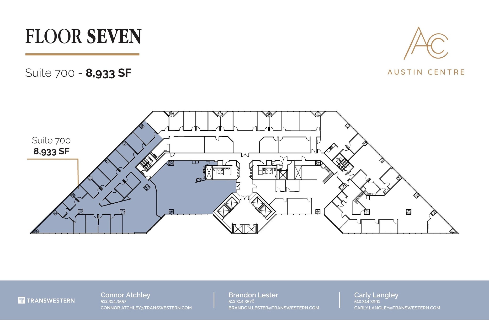 701 Brazos St, Austin, TX à louer Plan d’étage– Image 1 sur 1