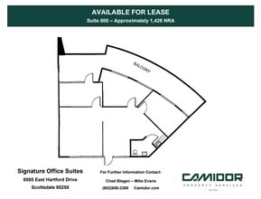 8585 E Hartford Dr, Scottsdale, AZ à louer Plan d’étage– Image 1 sur 1