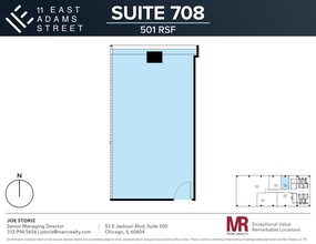 11 E Adams St, Chicago, IL à louer Plan de site– Image 2 sur 3