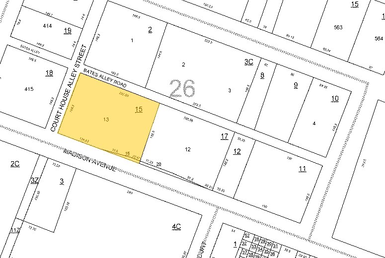 200 Madison Ave, Memphis, TN à vendre Plan cadastral– Image 1 sur 2