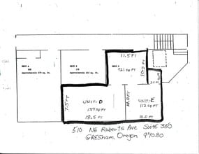 510 NE Roberts Ave, Gresham, OR à louer Plan d’étage– Image 1 sur 1