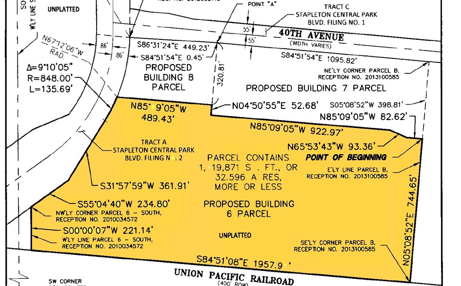 9420 E 40th Ave, Denver, CO à louer - Plan cadastral – Image 2 sur 9