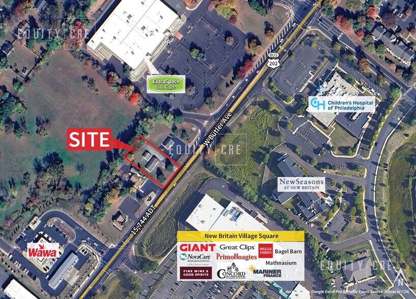 515 W Butler Ave, Chalfont, PA à vendre - Aérien – Image 2 sur 3