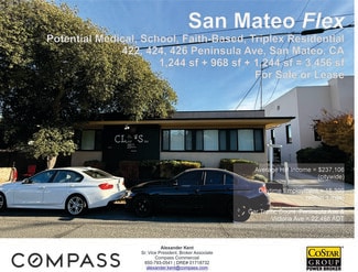 Plus de détails pour 422-426 Peninsula Ave, San Mateo, CA - Bureau à louer