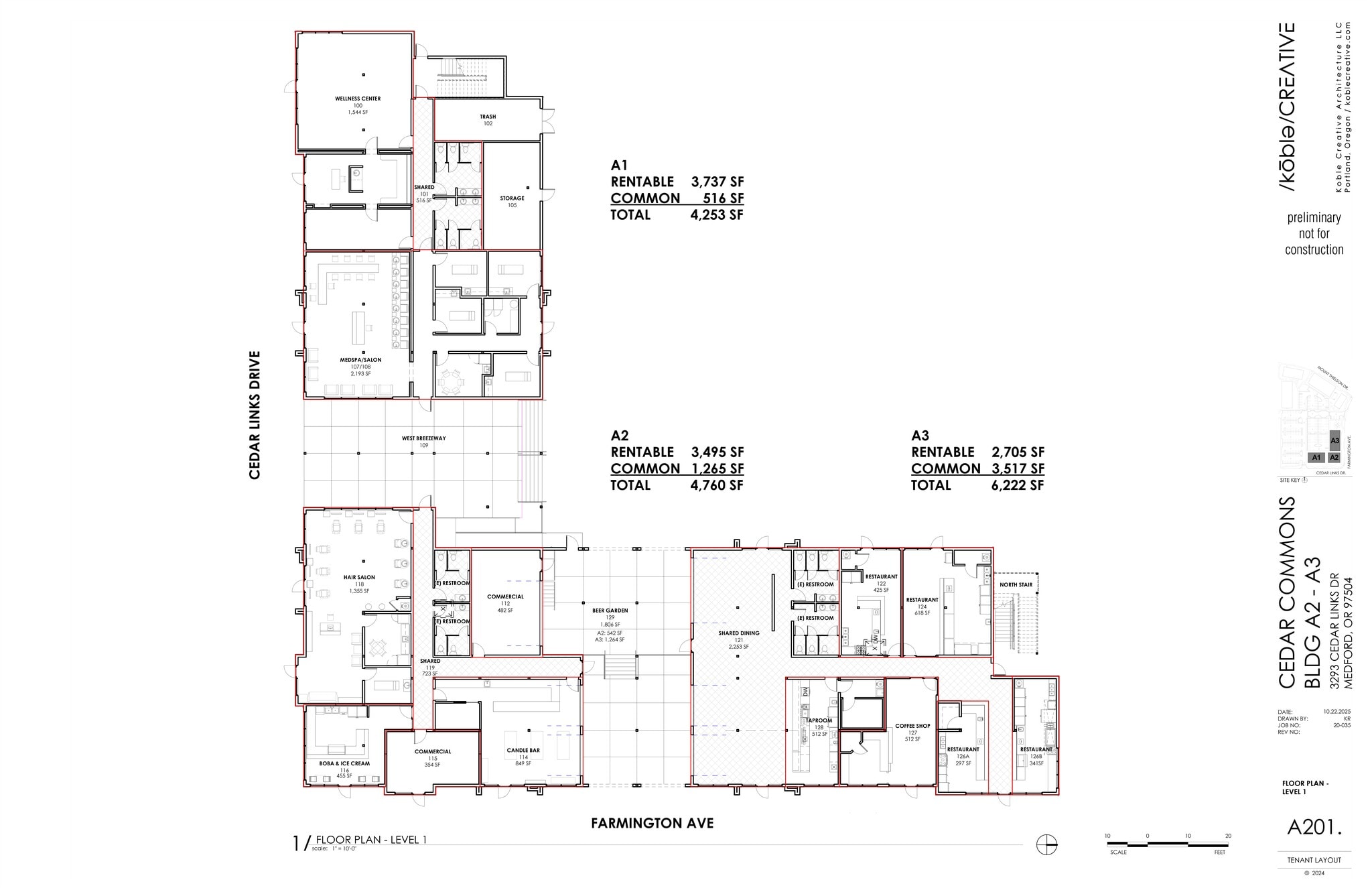 3285 Cedar Links Dr, Medford, OR à louer Plan de site– Image 1 sur 2