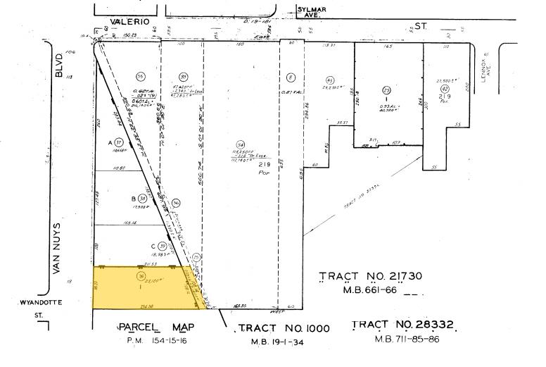 7300 Van Nuys Blvd, Van Nuys, CA à louer - Plan cadastral – Image 2 sur 6