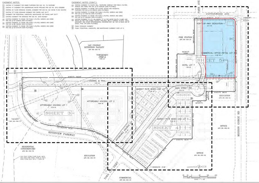 Mission Gorge & Cottonwood, Santee, CA à vendre - Plan de site – Image 3 sur 4