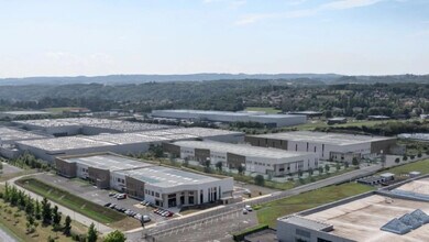 Villefontaine, ISE - Vue aérienne vue de carte