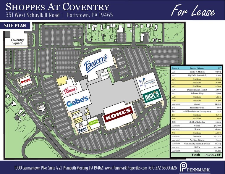 Route 724, Pottstown, PA à louer - Plan de site – Image 2 sur 4