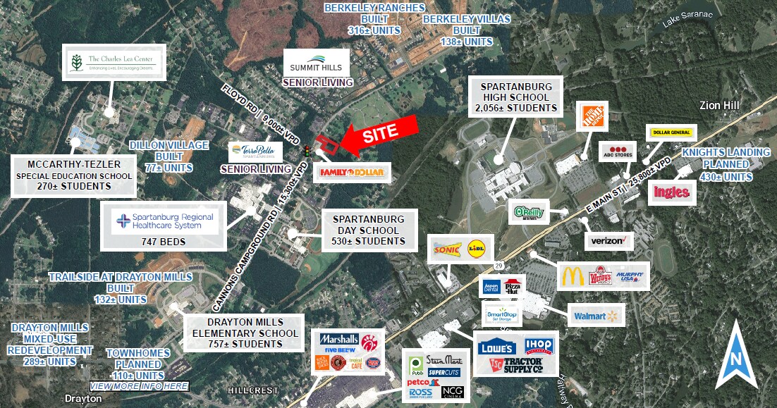 1841 Cannons Campground Rd, Spartanburg, SC à vendre Photo de l’immeuble– Image 1 sur 4