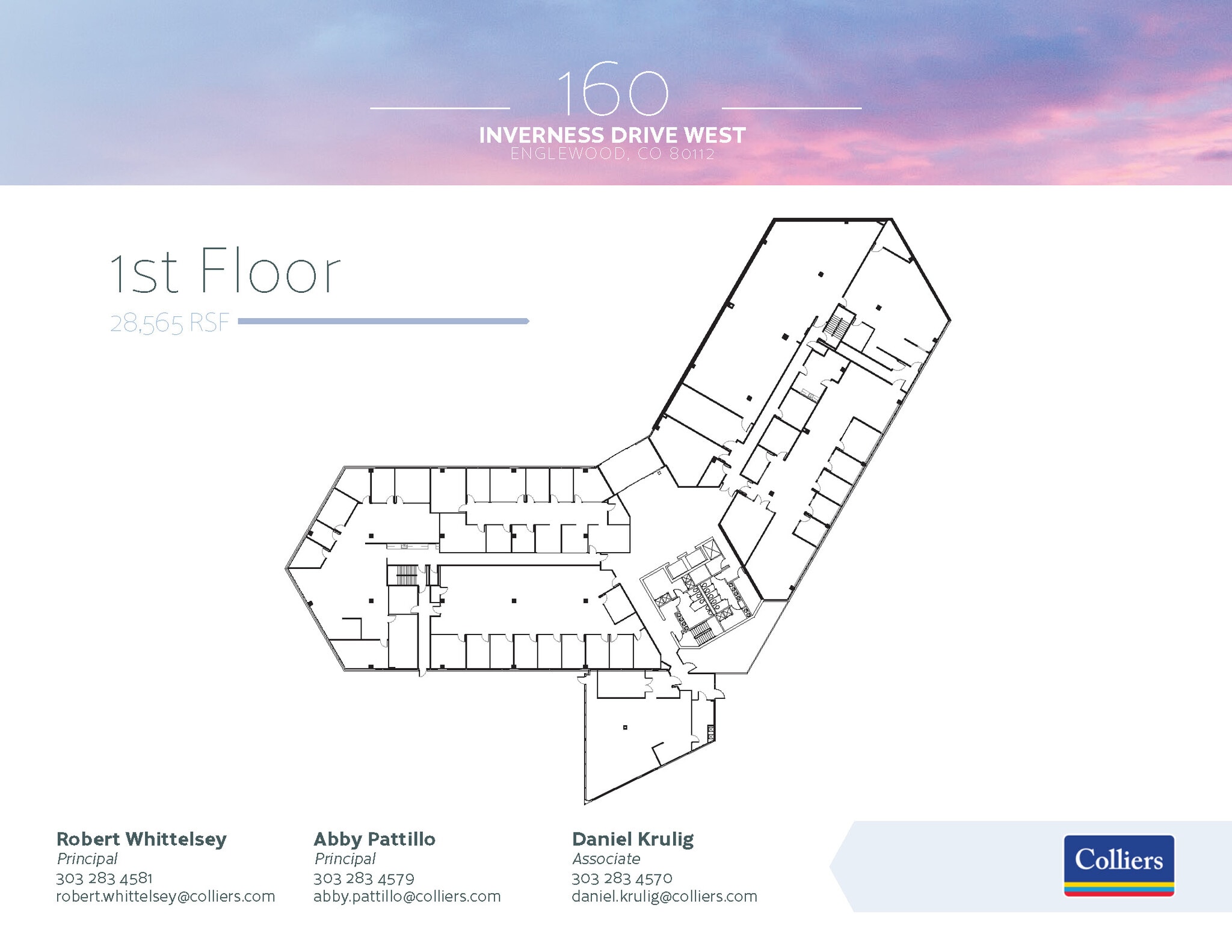 160 Inverness Dr W, Englewood, CO à louer Plan d’étage– Image 1 sur 1