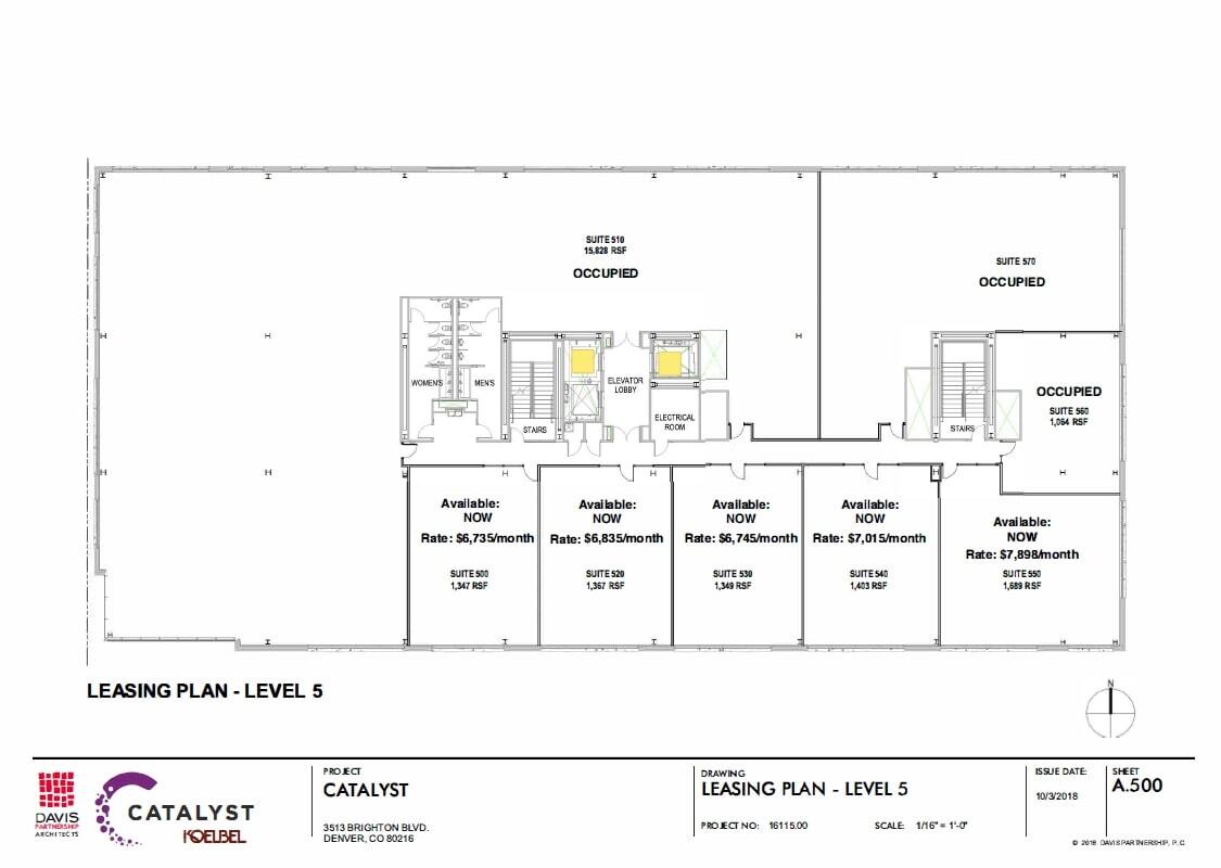 3513 Brighton Blvd, Denver, CO à louer Plan d’étage– Image 1 sur 2