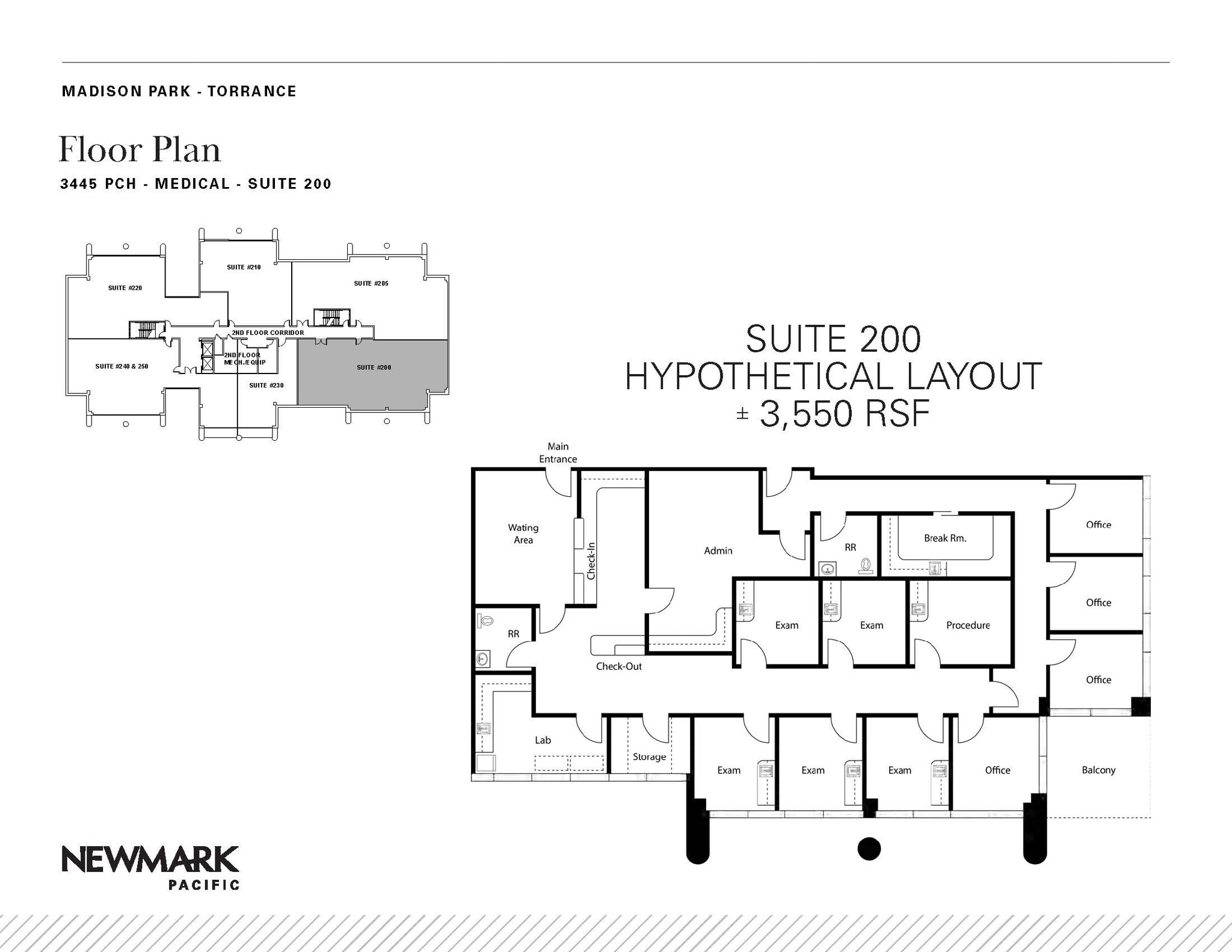 3525 E Pacific Coast Hwy, Torrance, CA à louer Plan d’étage– Image 1 sur 1