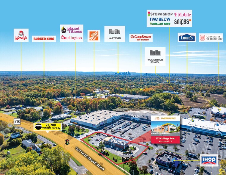 273 Cottage Grove Rd, Bloomfield, CT à vendre - Photo de l’immeuble – Image 2 sur 6