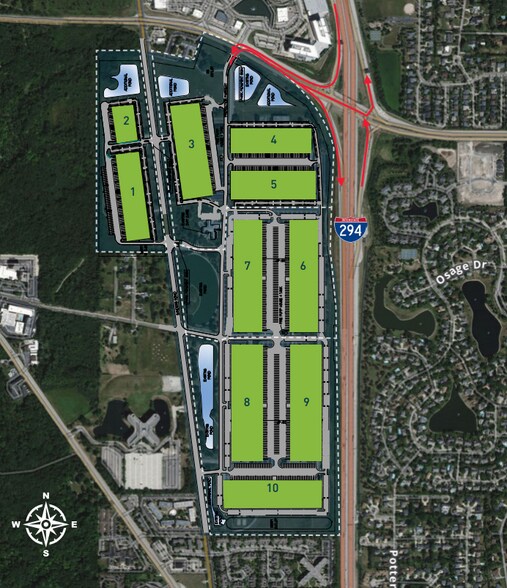 SWC of I-294 & Willow Rd, Northbrook, IL à louer - Plan de site – Image 3 sur 4