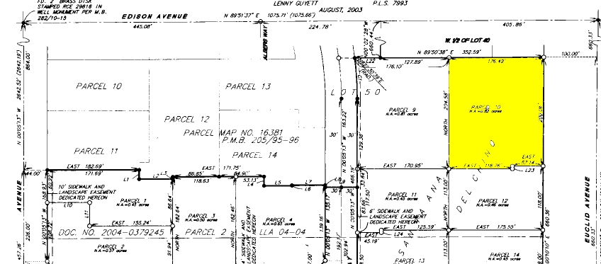 14266 Euclid Ave, Chino, CA à louer - Plan cadastral – Image 2 sur 3