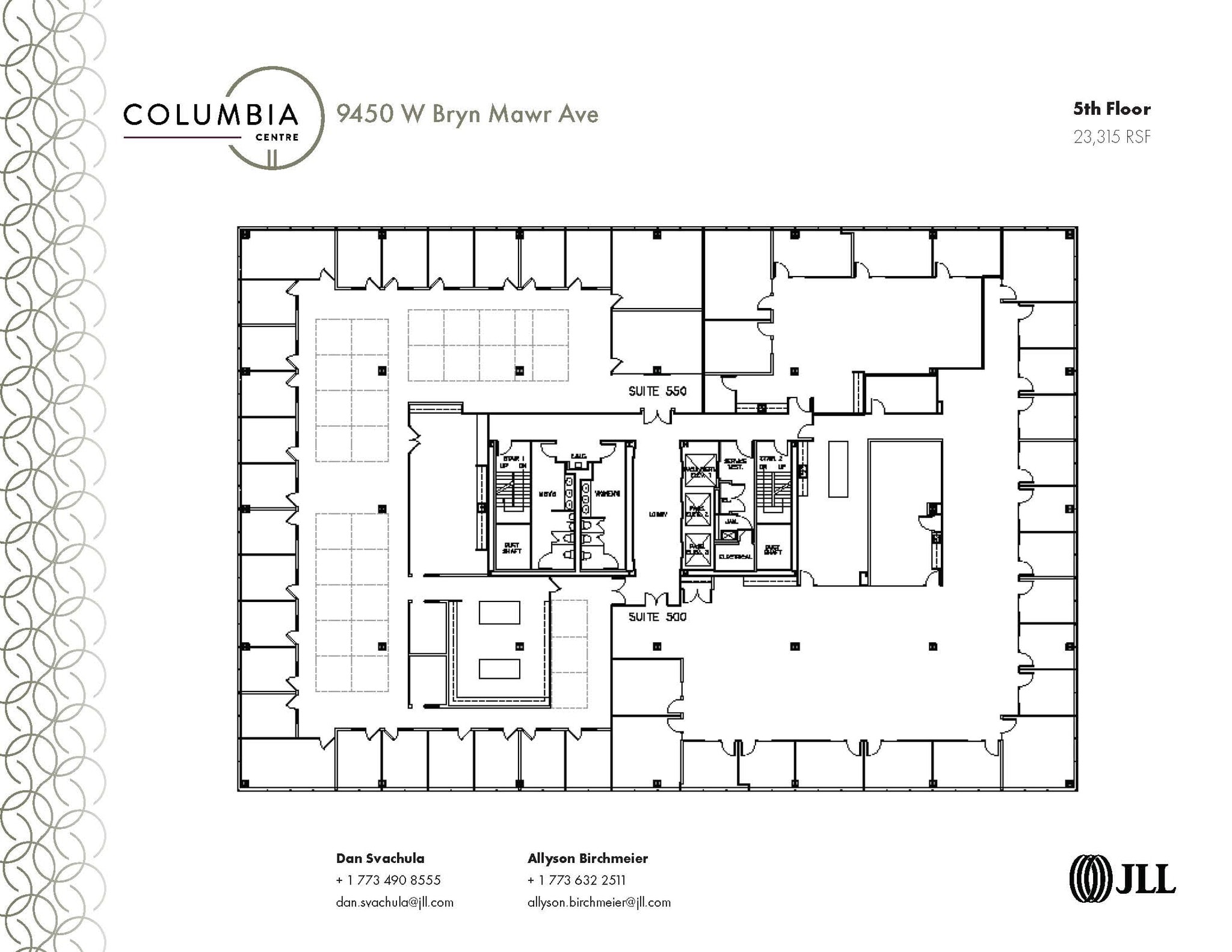 9450 W Bryn Mawr Ave, Rosemont, IL à louer Plan d’étage– Image 1 sur 1