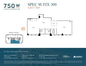 750 W John Carpenter Fwy, Irving, TX à louer Plan d’étage– Image 2 sur 3